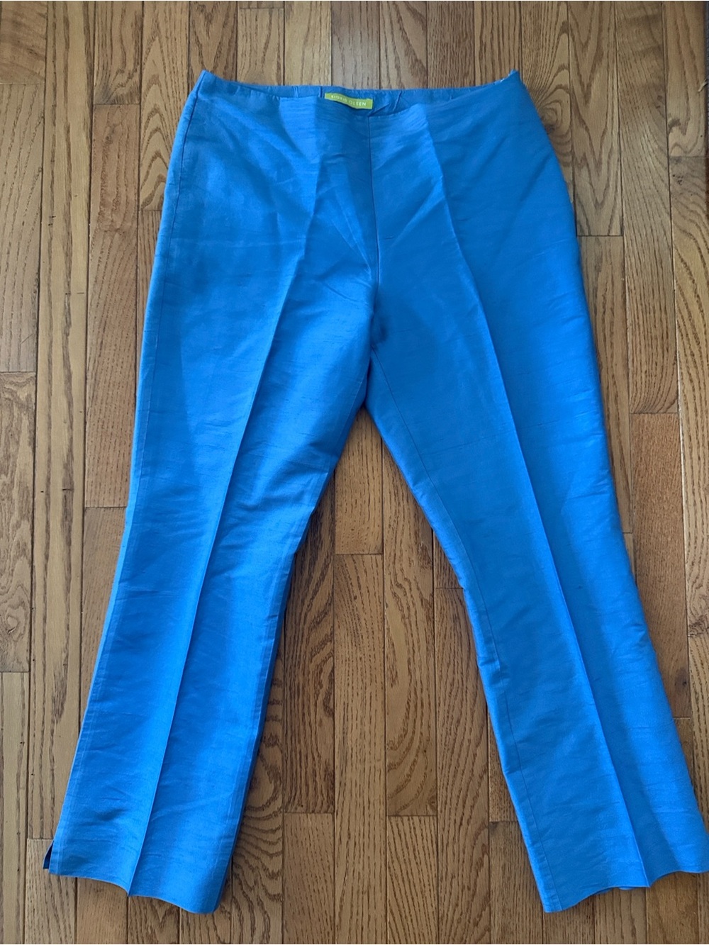 Sigrid Olsen Blue Silk Ankle Pant